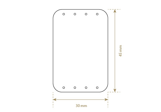 Етикет от изкуствена кожа Модел EP-M106