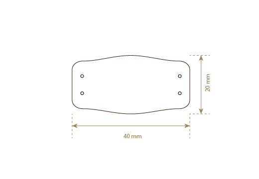 Етикет от изкуствена кожа Модел EP-M114