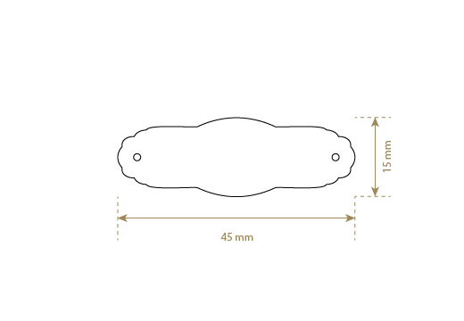 Етикет от изкуствена кожа Модел EP-M115