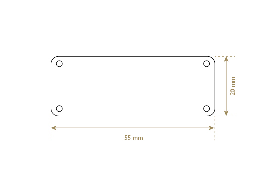 Етикет от естествена кожа Модел EP-M43