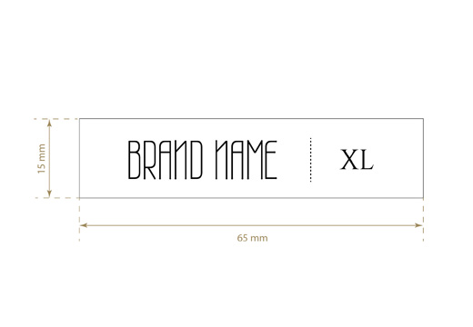 Печатен текстилен етикет Whim Style Модел TL-M23